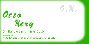 otto mery business card